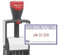 Self Ink Recevied Stamp As Per Sample